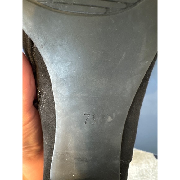 Coach and Four Black Suede Booties size 7.5 Pre-owned Excellent Condition - Picture 9 of 9